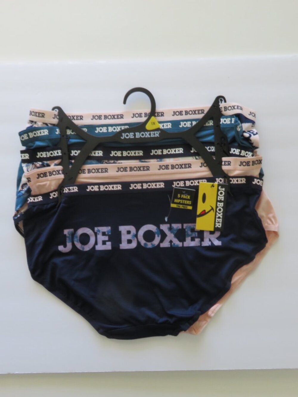 (#117) Joe Boxer 5 pack Hipsters Size 1X
